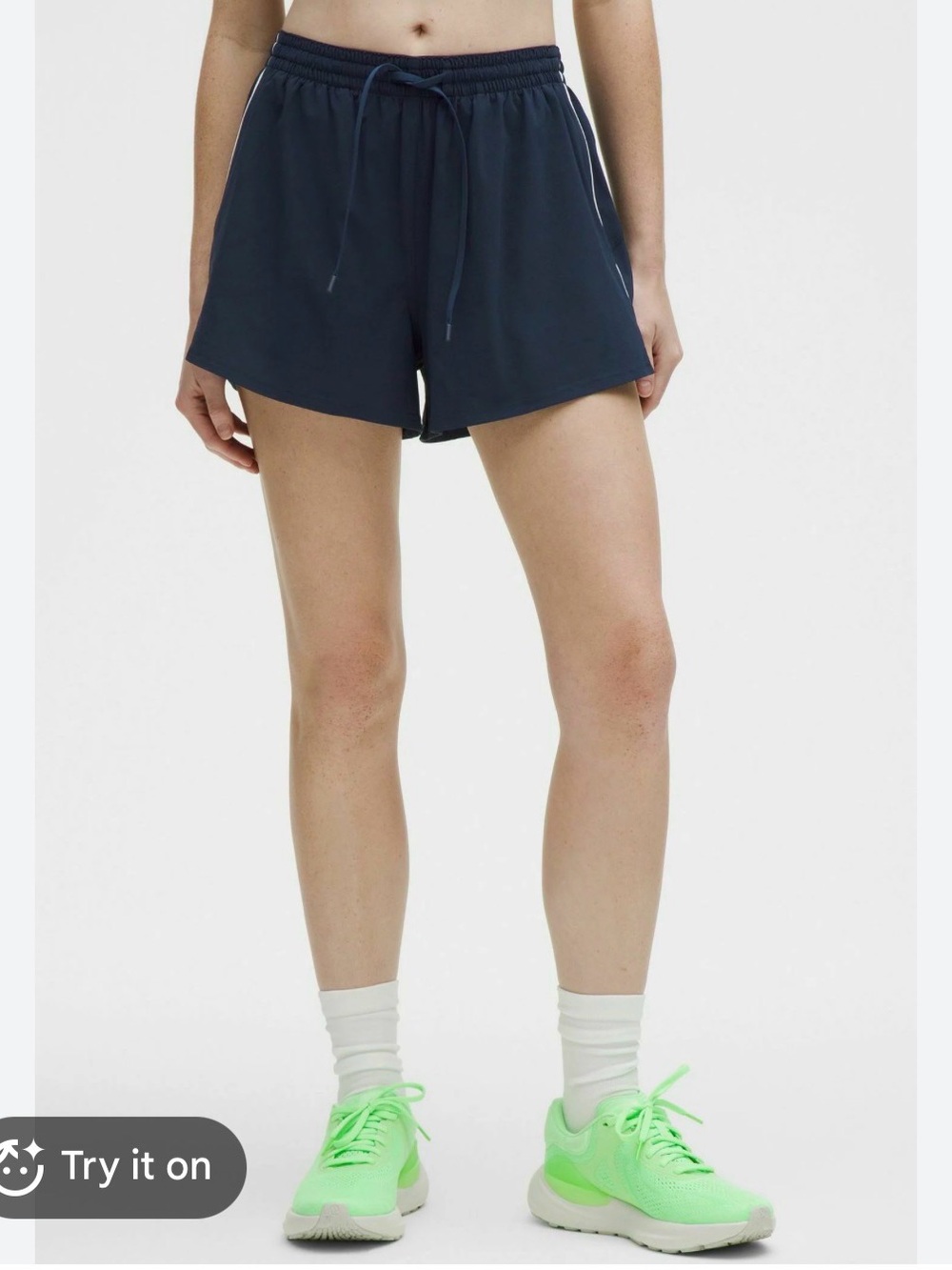 Lululemon Court Rival 3” HR Short Lined Size 12 Indochine Blue / Dark Teal